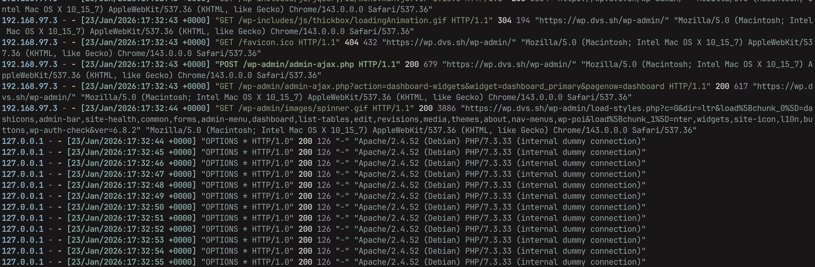 DVS Logs - Logs PHP colorés